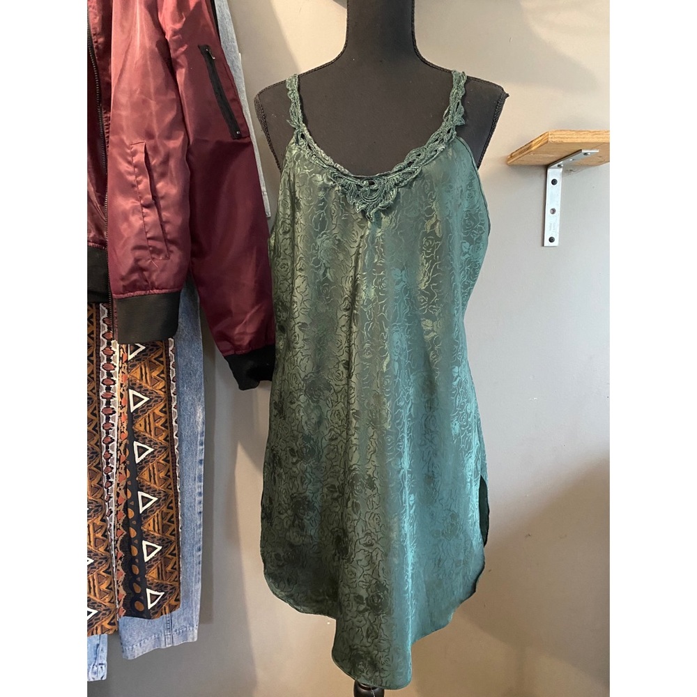 Vintage Kathryn Bishop Green Slip